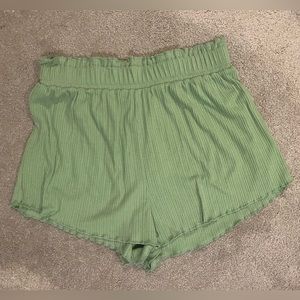 ruffle hem comfy shorts